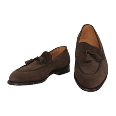 $2010 John Lobb Dark Brown Suede Tassel Loafers - (JL5926810) - Parent