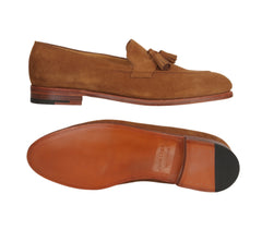 $2010 John Lobb Brown Suede Tassel Loafers - (JL592689) - Parent