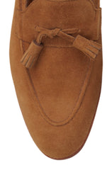 $2010 John Lobb Brown Suede Tassel Loafers - (JL592689) - Parent