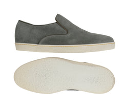 $990 John Lobb Olive Green Suede Slip-On Sneakers - (JL59269) - Parent