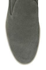 $990 John Lobb Olive Green Suede Slip-On Sneakers - (JL59269) - Parent