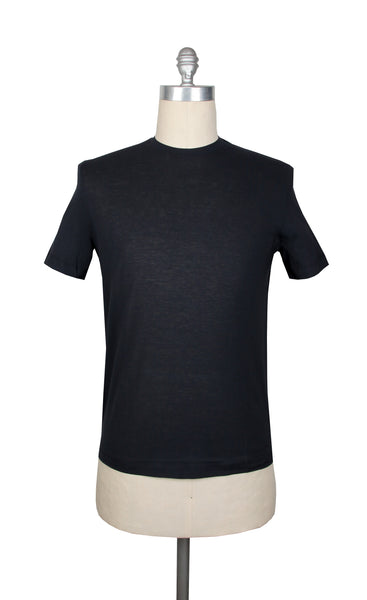 Kired Black Solid Crewneck Cotton T-Shirt - Extra Slim - (KR613231) - Parent