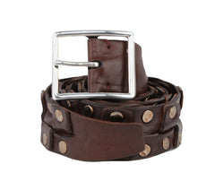 Kiton Brown Calf Leather Belt - (KT83227) - Parent
