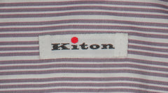 Kiton Purple Striped Cotton Shirt - Slim - (KT221239) - Parent