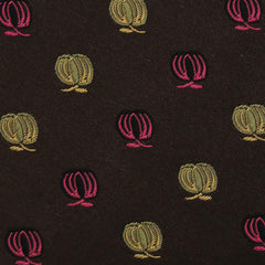 Kiton Dark Brown Fancy Silk Tie (1283)