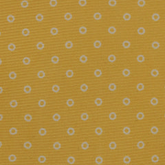 Kiton Yellow Polka Dot Silk Tie (1428)