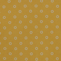 Kiton Yellow Polka Dot Silk Tie (1428)