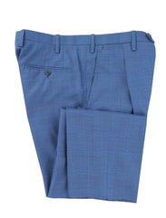 Kiton Blue Super 180's Plaid Suit - (KT1010231) - Parent
