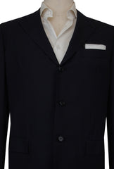 $6900 Kiton Dark Blue Wool Solid Sportcoat - (KT627242) - Parent