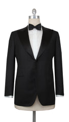 $8100 Kiton Black Wool Tuxedo - 50/60 - (KT723242)