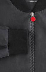 Kiton Black Polyester Solid Bomber Jacket - (KT1019233) - Parent