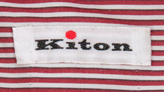 $600 Kiton Red Striped Cotton Shirt - Slim - (KT311255) - Parent