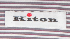 Kiton Brown Striped Cotton Shirt - Slim - (KT11222317) - Parent