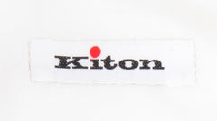 Kiton White Solid Cotton Shirt - Slim - (KT923232) - Parent