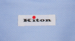 Kiton Light Blue Solid Cotton Shirt - Slim - (KT1182218) - Parent