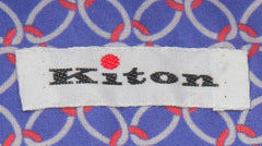 $600 Kiton Blue Fancy Cotton Shirt - Slim - (KT916267) - Parent
