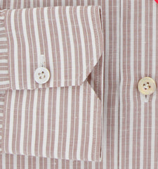 Kiton Light Brown  Cotton Blend Shirt - Slim - (KT1223231) - Parent