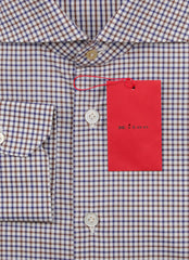 Kiton Blue Plaid Cotton Shirt - Slim - (KT1220225) - Parent