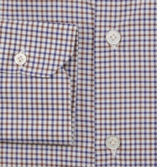 Kiton Blue Plaid Cotton Shirt - Slim - (KT1220225) - Parent