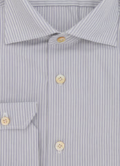Kiton Blue Striped Cotton Shirt - Slim - (KT12122311) - Parent
