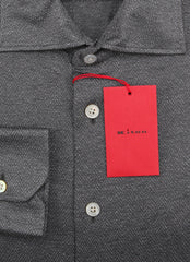 Kiton Gray Fancy Cotton Shirt - Slim - (KT1182216) - Parent