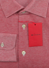 Kiton Red Solid Cotton Shirt - Slim - (KT1182214) - Parent