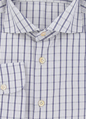 Kiton Blue Plaid Cotton Shirt - Slim - (KT11302310) - Parent