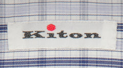Kiton Blue Plaid Cotton Shirt - Slim - (KT11302310) - Parent