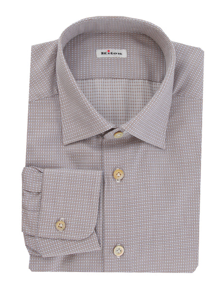 $600 Kiton Multi-Colored Fancy Cotton Shirt - Slim - (KT912266) - Parent