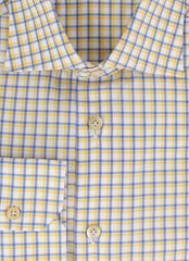 Kiton Yellow Plaid Cotton Shirt - Slim - (KT1122238) - Parent