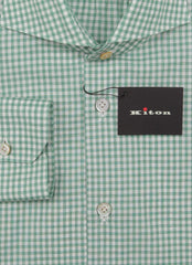 Kiton Green Check Cotton Shirt - Slim - (KT118221) - Parent