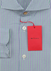 Kiton Green Plaid Cotton Shirt - Slim - (KT1224223) - Parent