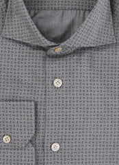 Kiton Gray Paisley Cotton Shirt - Slim - (KT11302325) - Parent