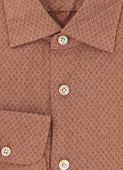 Kiton Brown Fancy Cotton Shirt - Slim - (KT1122234) - Parent