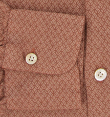 Kiton Brown Fancy Cotton Shirt - Slim - (KT1122234) - Parent