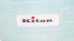 Kiton Green Solid Cotton Shirt - Slim - (KT0629228) - Parent