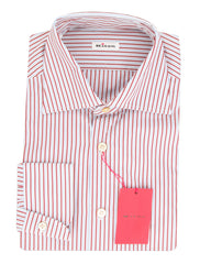 Kiton Brown Striped Cotton Shirt - Slim - 16/41 - (KT11302320)