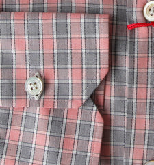 Kiton Pink Check Cotton Shirt - Slim - (KT4272212) - Parent