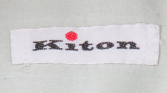 Kiton Light Green Solid Cotton Shirt - Slim - (KT1122231) - Parent