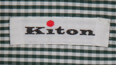 Kiton Green Micro-Check Cotton Shirt - Slim - (KT1114234) - Parent