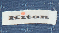 $600 Kiton Blue Fancy Cotton Shirt - Slim - (KT916268) - Parent