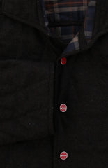 $2850 Kiton Dark Brown Virgin Wool Overshirt - Slim - (KT413241) - Parent