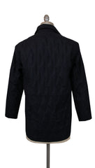 $2850 Kiton Navy Blue Plaid Virgin Wool Overshirt - Slim - (KT413242) - Parent