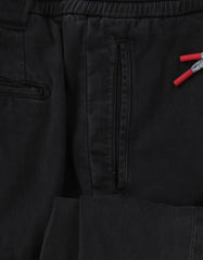 $980 Kiton Charcoal Gray Solid Linen Blend Pants - Slim - (SA619246) - Parent