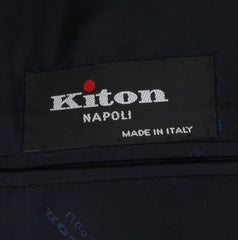 $6195 Kiton Dark Blue Wool Solid Sportcoat - (KT221261) - Parent