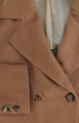 $44500 Kiton Brown Cashmere Blend Solid Coat - (KT422263) - Parent