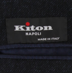 $61075 Kiton Dark Blue Vicuña Peru Solid Coat - (KT422261) - Parent