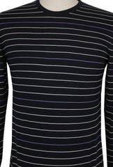 $1395 Kiton Dark Blue Cotton Blend Crewneck Sweater - (KT124261) - Parent