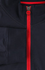 $795 Kiton Dark Blue Cotton Funnel Jacket - (KT89259) - Parent