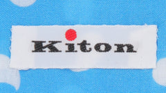 Kiton Blue Fancy Cotton Shirt - Slim - (KT12122328) - Parent